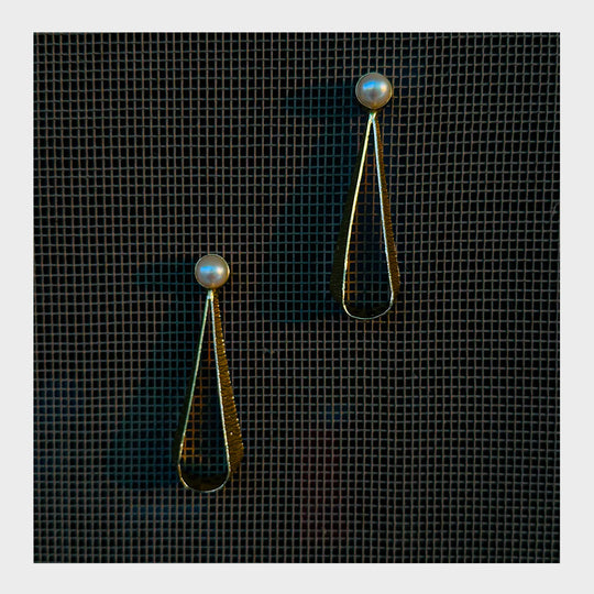 Delicate Affair Brass Earrings