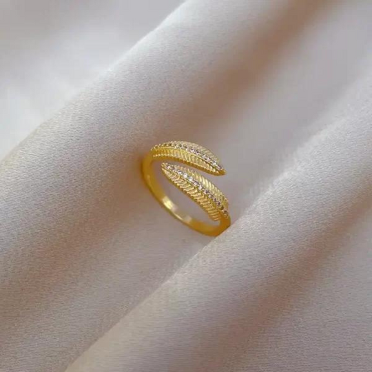 The Feather Touch Anti Tarnish Gold Plated Ring