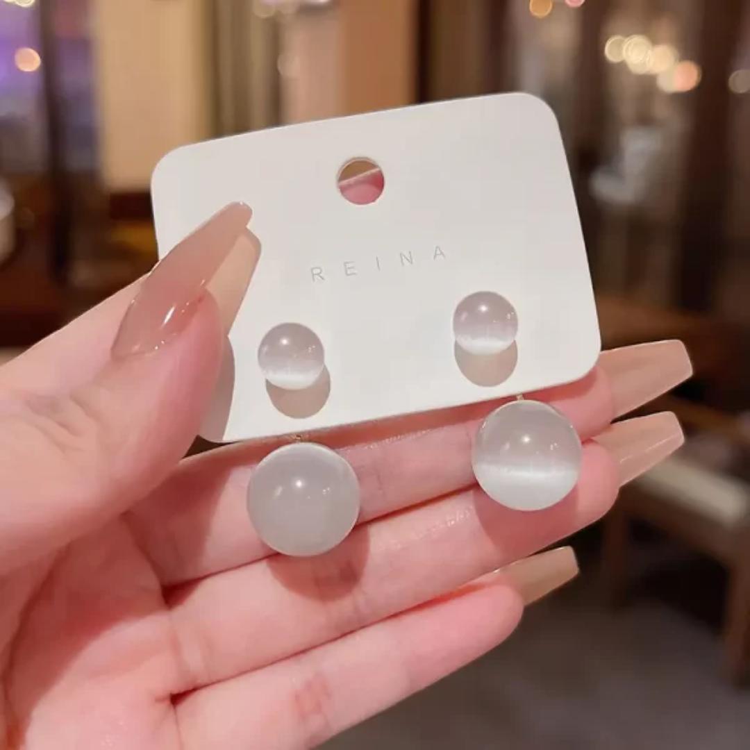 The Connected Dots Korean Style Earrings