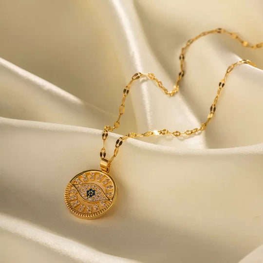 The Round Evil Eye Necklace