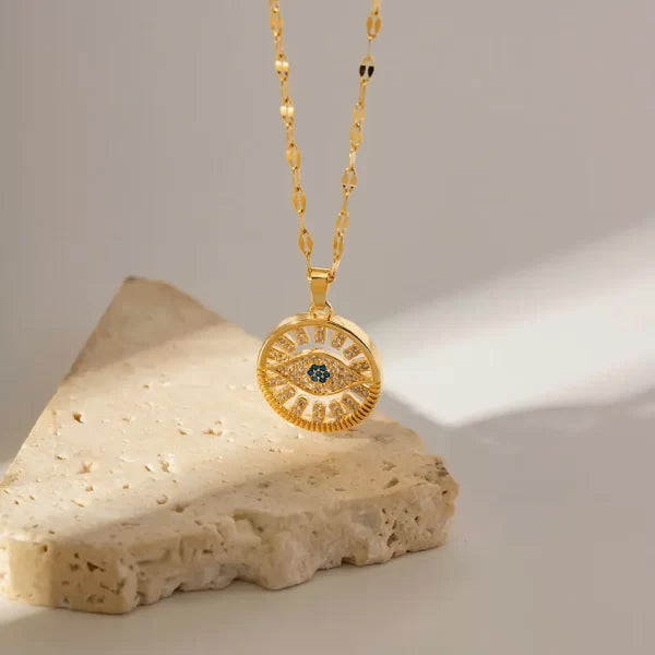 The Round Evil Eye Necklace